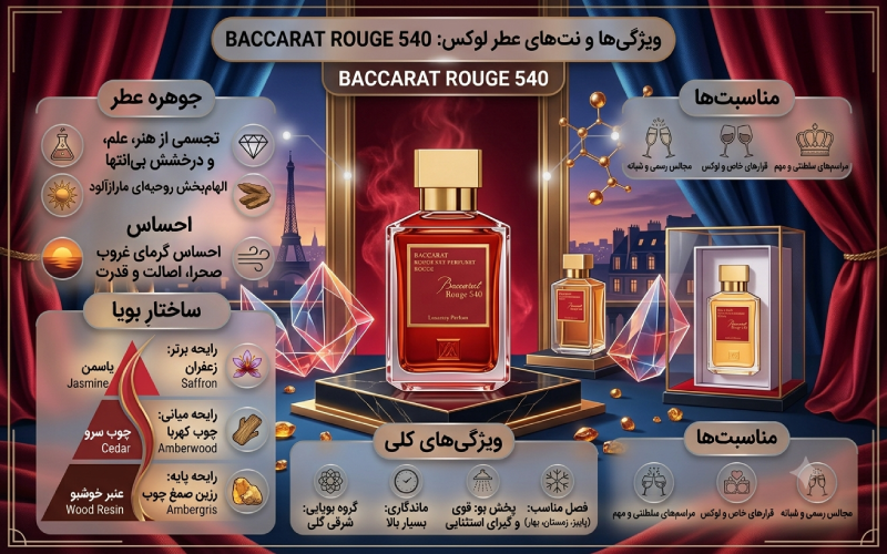 عطر باکارات رژ 540