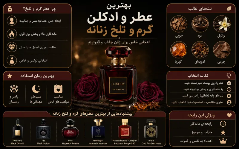 عطر تلخ و گرم زنانه